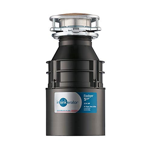 InSinkErator Garbage Disposal, Badger 5XP, 3/4 HP Continuous Feed