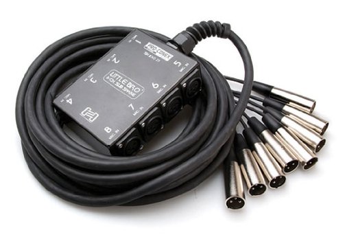 HOSA ProConex Little Bro' Sub Snakes Xlr x 8 - (25 Feet...