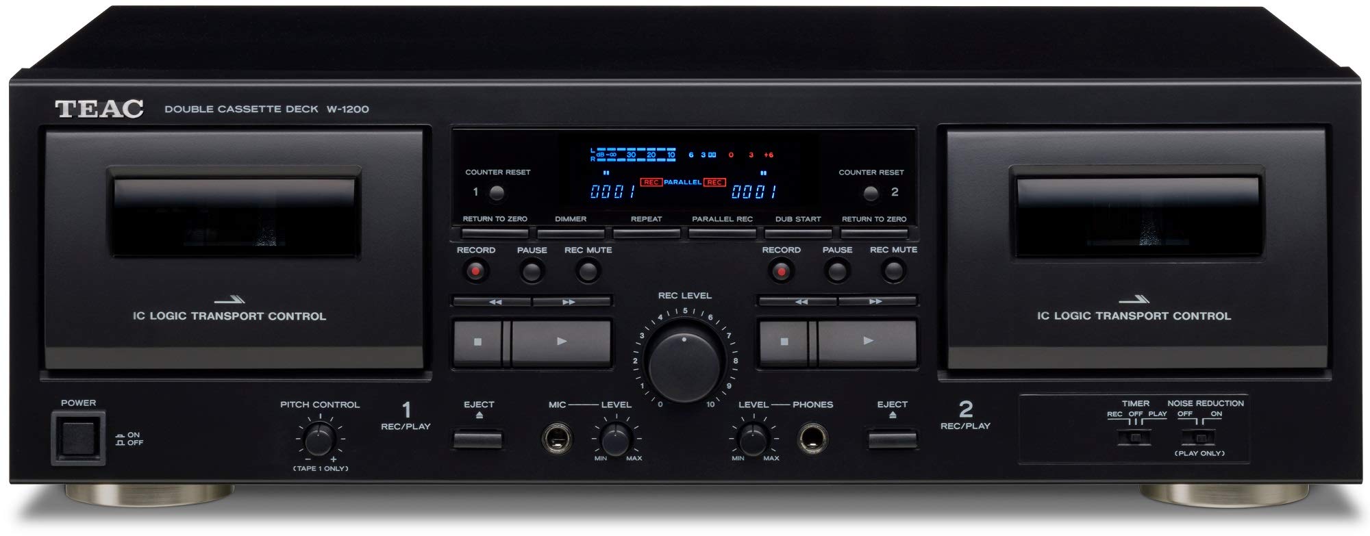 Teac W-1200 Dual Cassette Deck v?i Máy ghi âm/ USB/ Pit...