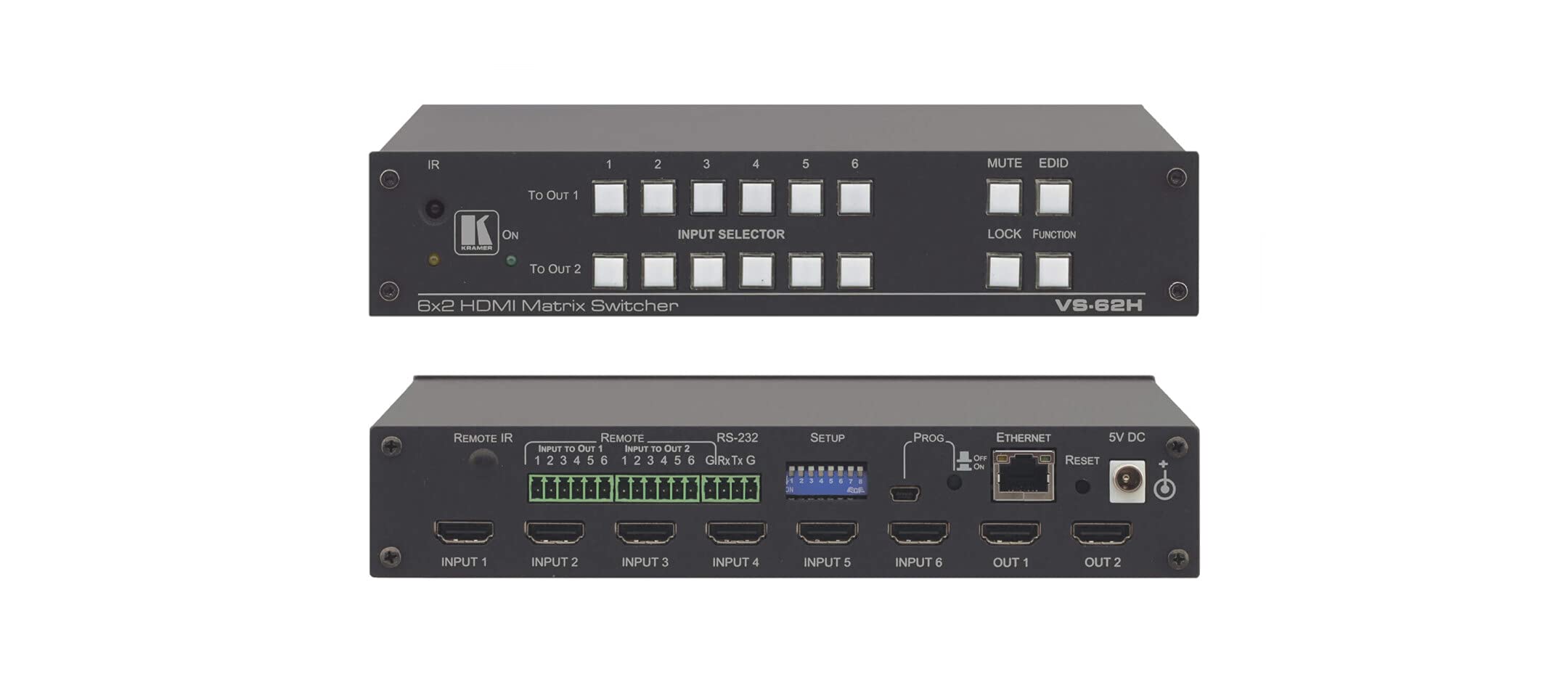 Kramer B? CHUY?N ??I MA TR?N HDMI 4K VS62H 6X2