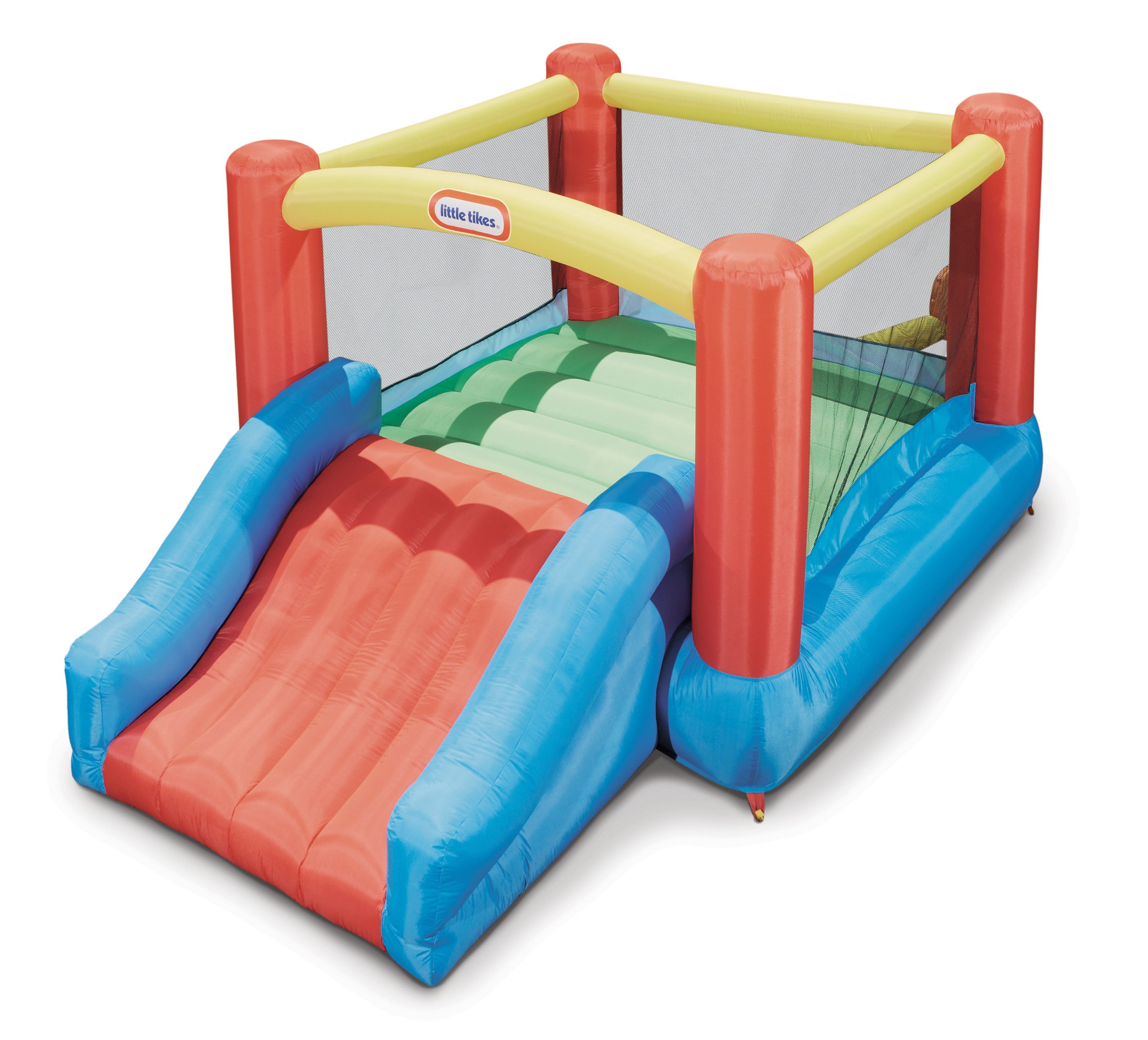 Little Tikes Jr. Jump 'n Slide Bouncer, Multicol...