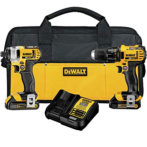 DEWALT B? k?t h?p máy khoan và máy v?n vít tác ??ng 20V...