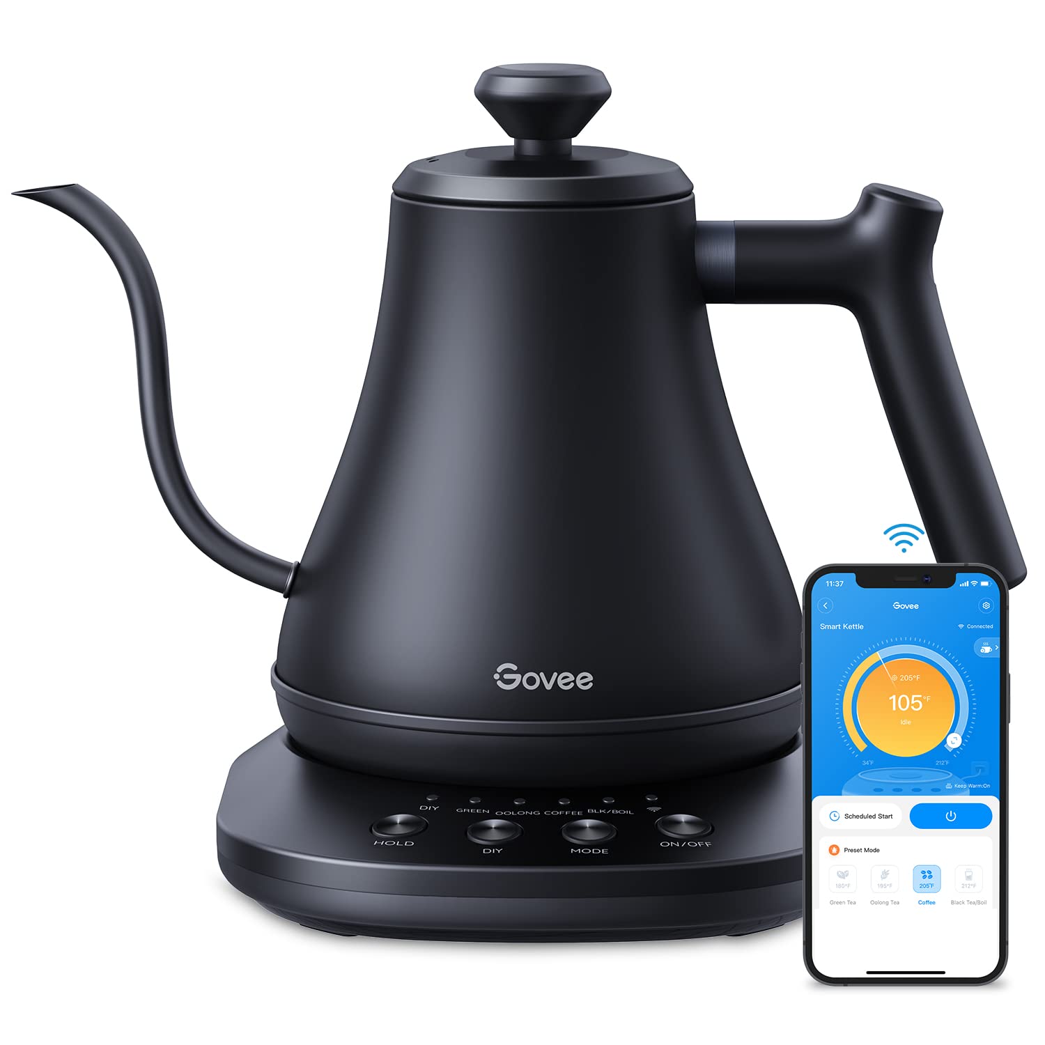 Govee Smart Electric Kettle, WiFi Variable Tempe...