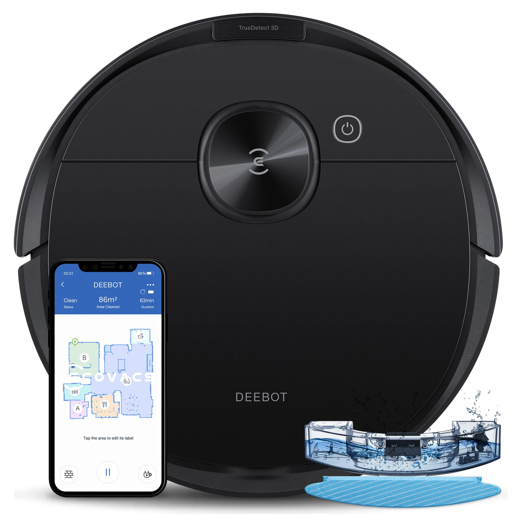 ECOVACS Robot hút b?i và lau nhà Deebot N8 Pro Series...