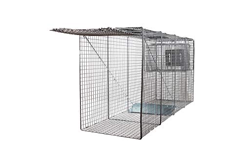 LifeSupplyUSA X-Large One Door Catch Release Heavy Duty Cage Live Animal Trap for Large Dogs, Foxes, Coyotes and Other Similar Sized Animals, 58