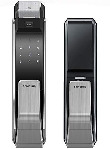 HDVD Samsung Digital Door Lock SHS-P718LBK/EN Fingerprint Push Pull Two Way Latch Mortise English Version (Morise - AML320)