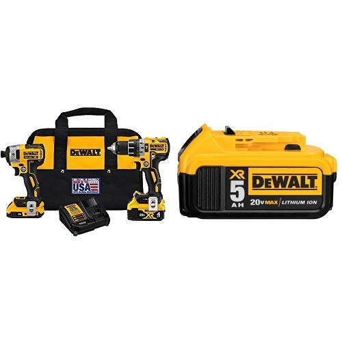 DEWALT B? k?t h?p máy khoan búa và máy v?n vít dùng pin...