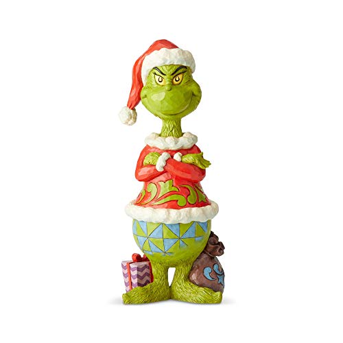 Enesco Grinch by Jim Shore Grinch Statue with Arms Folded Statue, 20