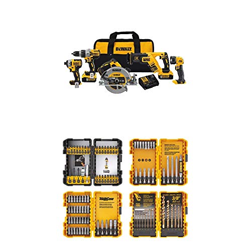 DEWALT B? d?ng c? k?t h?p 5 d?ng c? DCK594P2 20V Max XR