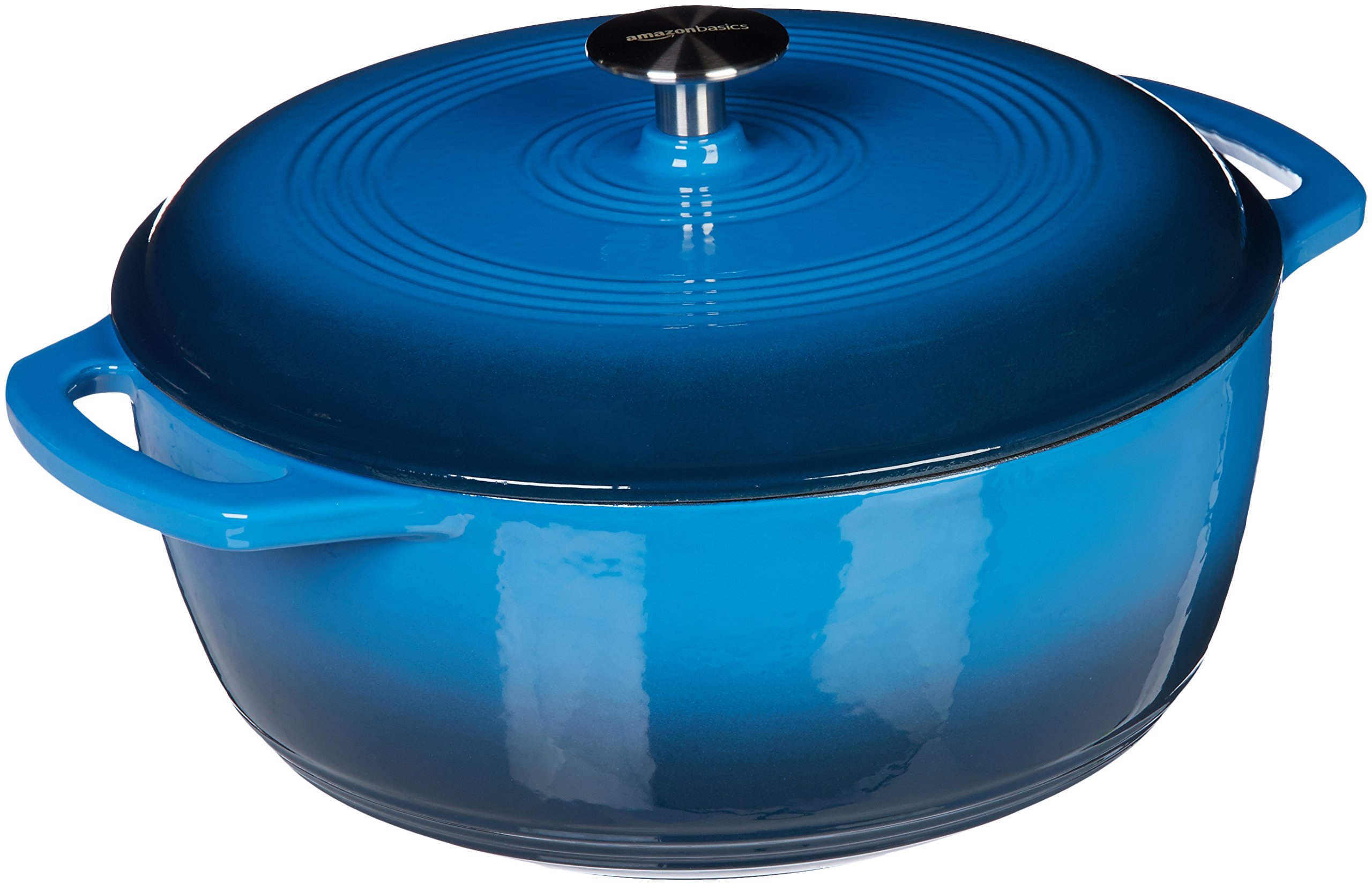 Amazon Basics Enameled Cast Iron Covered Dutch Oven