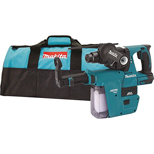 Makita XRH01ZVX 18V LXT Lithium-Ion Không ch?i than Không dây 1 inch SDS-PLUS Búa quay v?i ??u hút HEPA