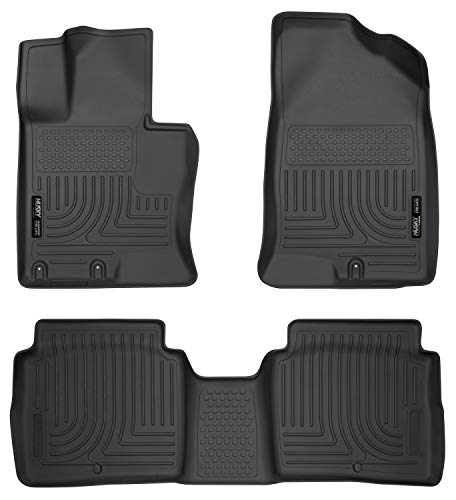 Husky Liners 99691 Fits 2011-15 Kia Optima Weatherbeater Front & 2nd Seat Floor Mats , Black