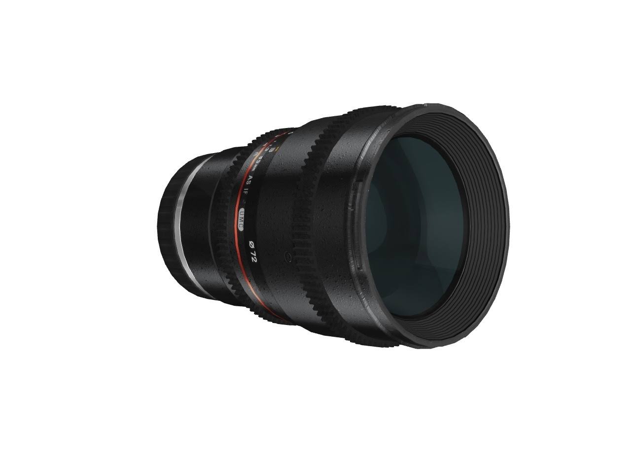 Rokinon CV85M-C 85mm t/1.5 Aspherical Lens for Canon with De-Clicked Aperture and Follow Focus Compatibility Fixed Lens