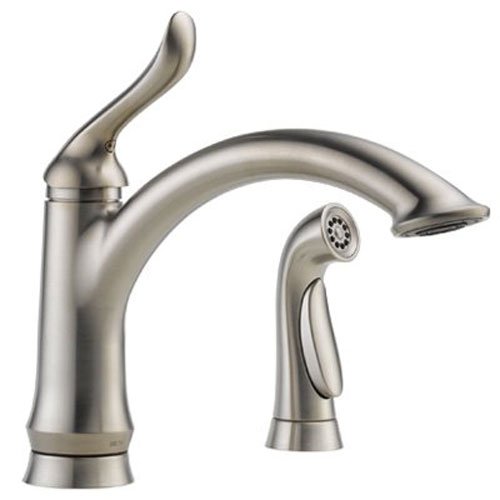 Delta Faucet Vòi ch?u b?p Linden m?t tay c?m có vòi phu...