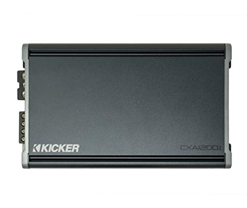 Kicker 46CXA12001t 1200 Watt Class D Monoblock Car Audio Sound System Subwoofer Amplifier with Start Delay, Subsonic Filter, and Variable Bass Boost