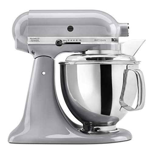 KitchenAid Máy tr?n ??ng KSM150PSMC Artisan Series 5-Qt. có t?m ch?n rót - M? crôm kim lo?i