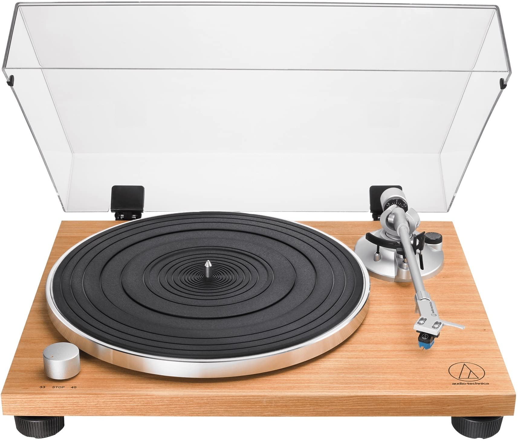 audio-technica - AT-LPW30TKR Manual Belt Drive Turntable - Teak