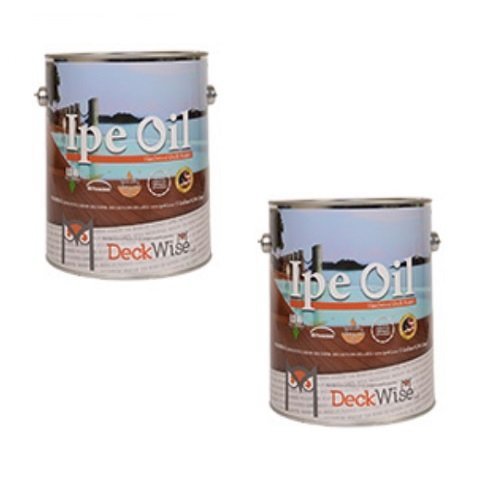 DeckWise Ipe Oil Hardwood Deck Finish, UV Resistant, 2 Cans, 1 Gallon Each Model: