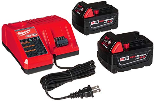 Milwaukee 48-59-1850 Pin M18 RED LITHIUM XC 5.0 Ah (2) ...